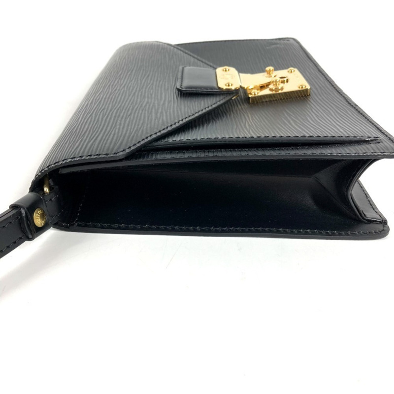 路易威登 M52612 Epi Pochette Sellier Dragonne 手拿包帶肩帶,第二包,皮革,男士,黑色-7