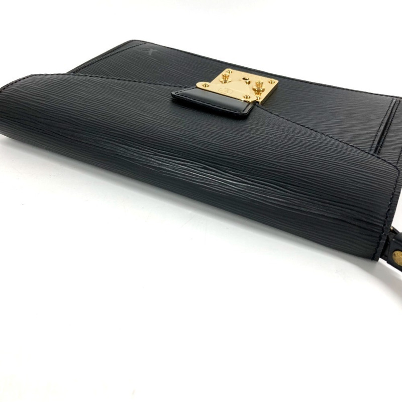 路易威登 M52612 Epi Pochette Sellier Dragonne 手拿包帶肩帶,第二包,皮革,男士,黑色-9
