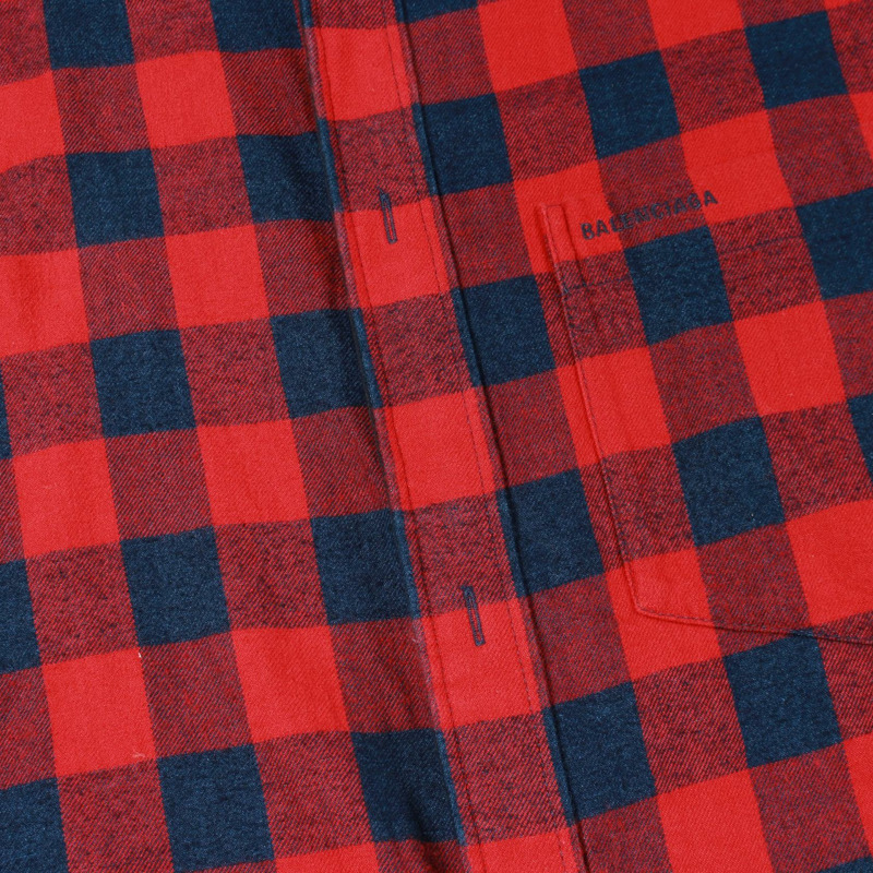 BALENCIAGA 男士層疊棉質外套,紅色、海軍藍、黑色,二手。-9