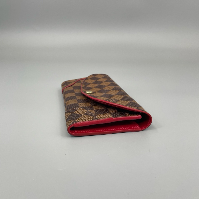 【98新✨全網最低價】LV/Louise Vuitton 棕棋盘格钱包錢包 95新 內裡全皮-4