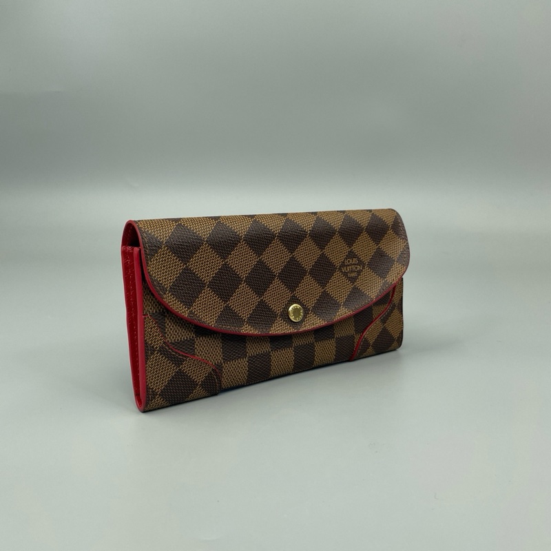 【98新✨全網最低價】LV/Louise Vuitton 棕棋盘格钱包錢包 95新 內裡全皮-5