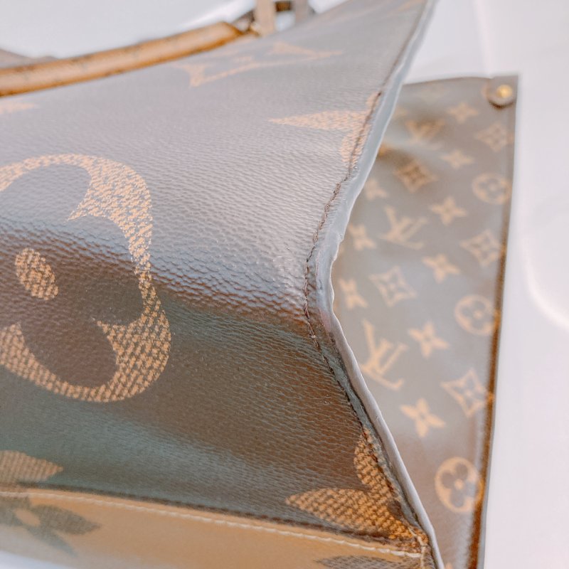 MS0599 Louis Vuitton 路易威登 手提包 單肩包 大號 反轉 老花紋 金扣 Onthego GM Canvas Reverse Monogram x GHW-6