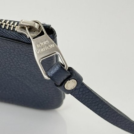 Louis Vuitton 路易威登 藍色 牛皮 零錢包-4