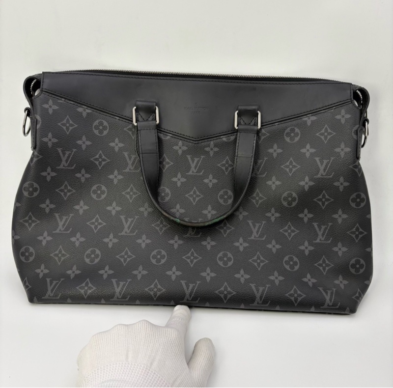 【95新✨超低價優惠✨經典款式】Louis Vuitton 黑色老花公文包-1