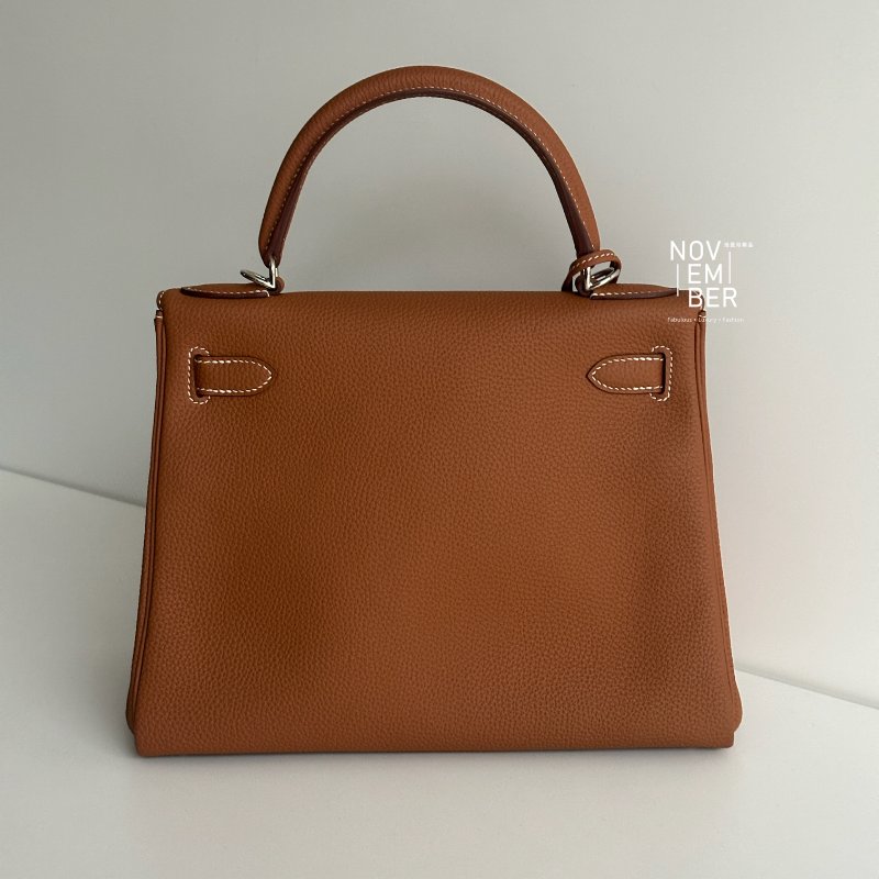99新🆕 全配有購證🙌🏻 大天菜🤎 Hermès 愛馬仕 Kelly 28 金棕銀釦-5