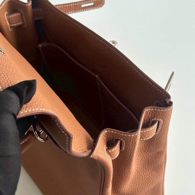 99新🆕 全配有購證🙌🏻 大天菜🤎 Hermès 愛馬仕 Kelly 28 金棕銀釦-7