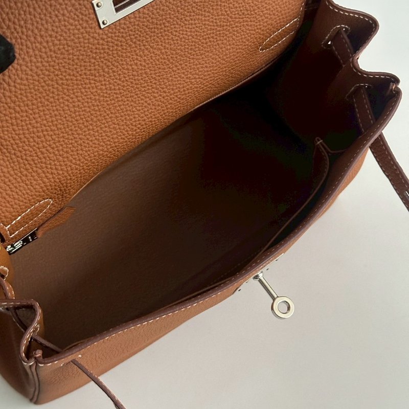 99新🆕 全配有購證🙌🏻 大天菜🤎 Hermès 愛馬仕 Kelly 28 金棕銀釦-9