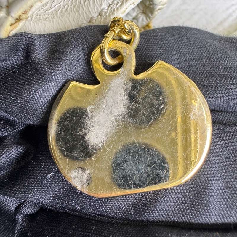 celine 鴕鳥皮古董單肩包-11