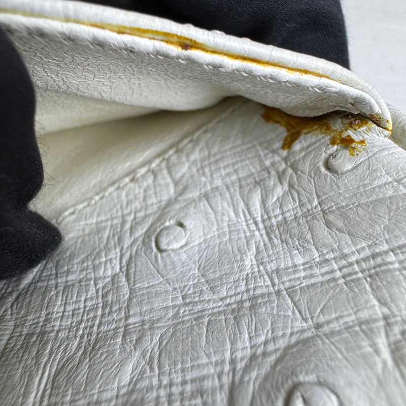 celine 鴕鳥皮古董單肩包-23