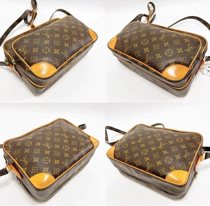 【狀況超好❗️全網最低價】LV雙層竪版相機包|記者包|男女包 單肩款|橫版|經典雙層設計-5