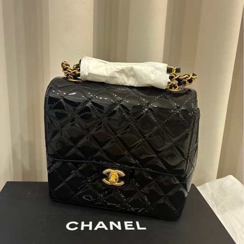 Chanel 方胖 20公分 漆皮 全新品