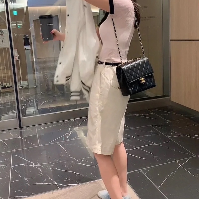 Chanel 方胖 20公分 漆皮 全新品-4