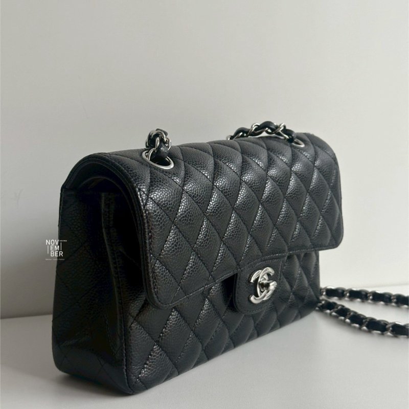 98新🫰🏻芯片款 Chanel 香奈兒 CF 23 黑色銀釦-1