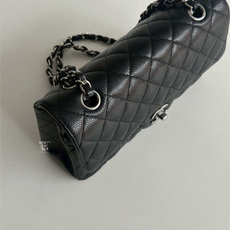 98新🫰🏻芯片款 Chanel 香奈兒 CF 23 黑色銀釦-3