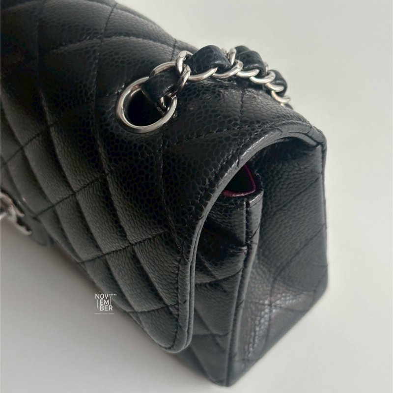 98新🫰🏻芯片款 Chanel 香奈兒 CF 23 黑色銀釦-4