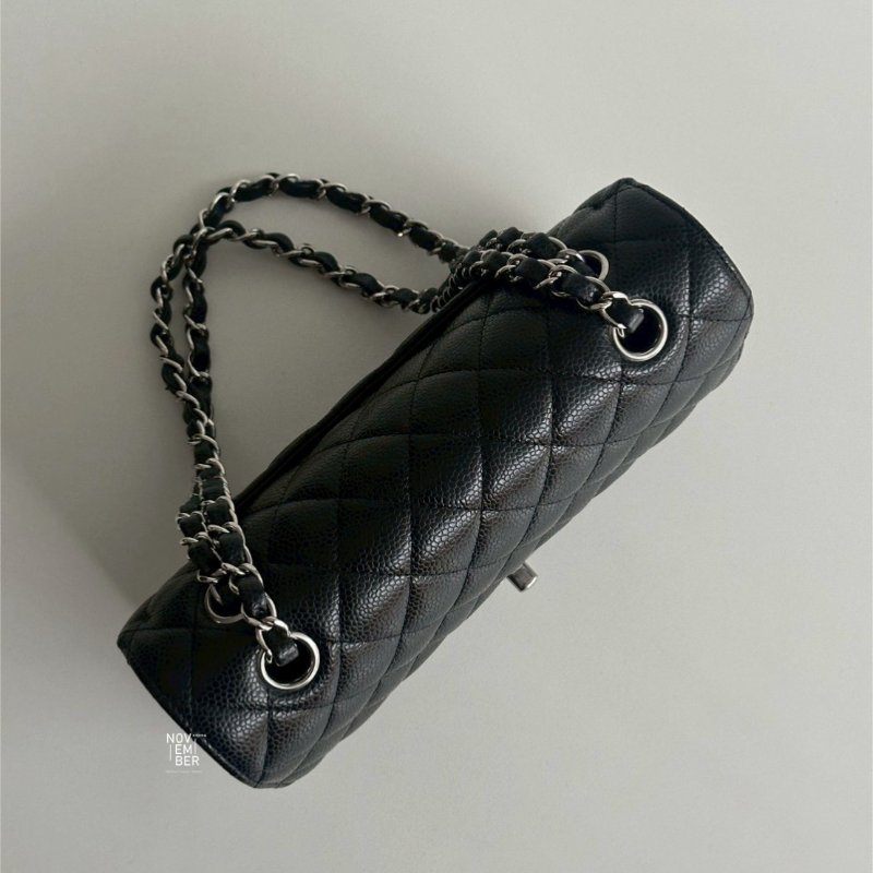 98新🫰🏻芯片款 Chanel 香奈兒 CF 23 黑色銀釦-5