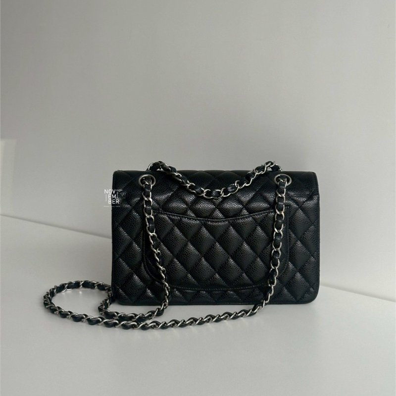 98新🫰🏻芯片款 Chanel 香奈兒 CF 23 黑色銀釦-8