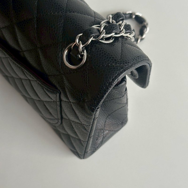98新🫰🏻芯片款 Chanel 香奈兒 CF 23 黑色銀釦-11