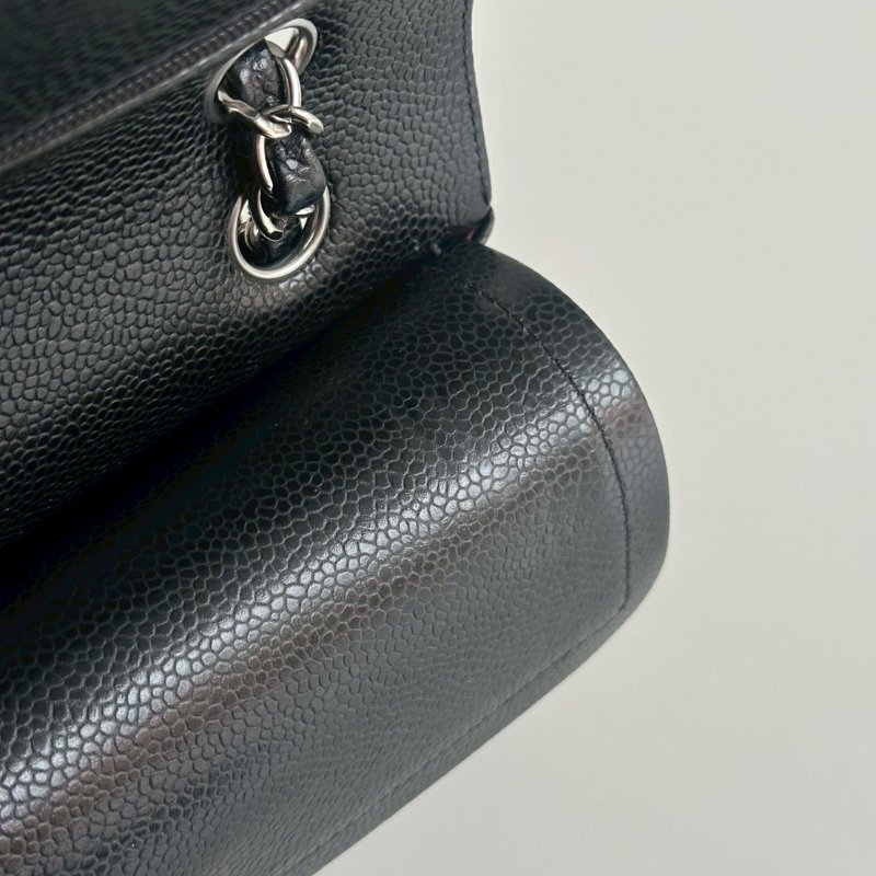 98新🫰🏻芯片款 Chanel 香奈兒 CF 23 黑色銀釦-17