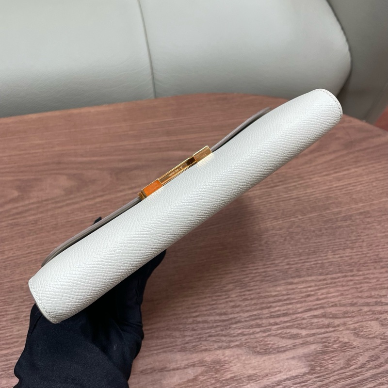 【99新✨全網最低價】Hermes/愛馬仕 康康錢包 Constance 奶昔白玫瑰金釦🧡🆕-6