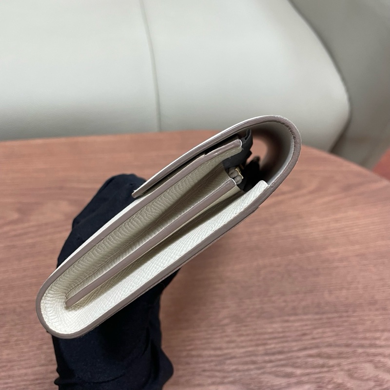 【99新✨全網最低價】Hermes/愛馬仕 康康錢包 Constance 奶昔白玫瑰金釦🧡🆕-8