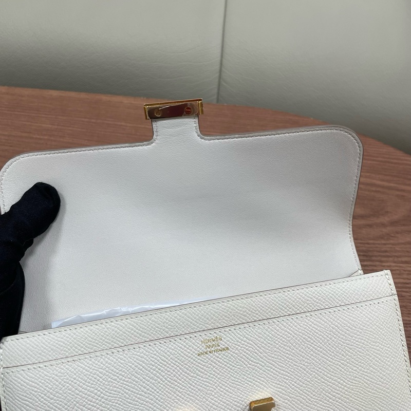 【99新✨全網最低價】Hermes/愛馬仕 康康錢包 Constance 奶昔白玫瑰金釦🧡🆕-9