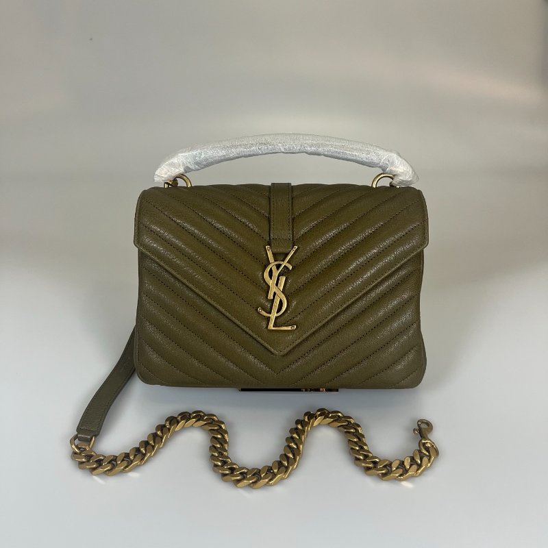 YSL 綠PARIS Collage學院包-0