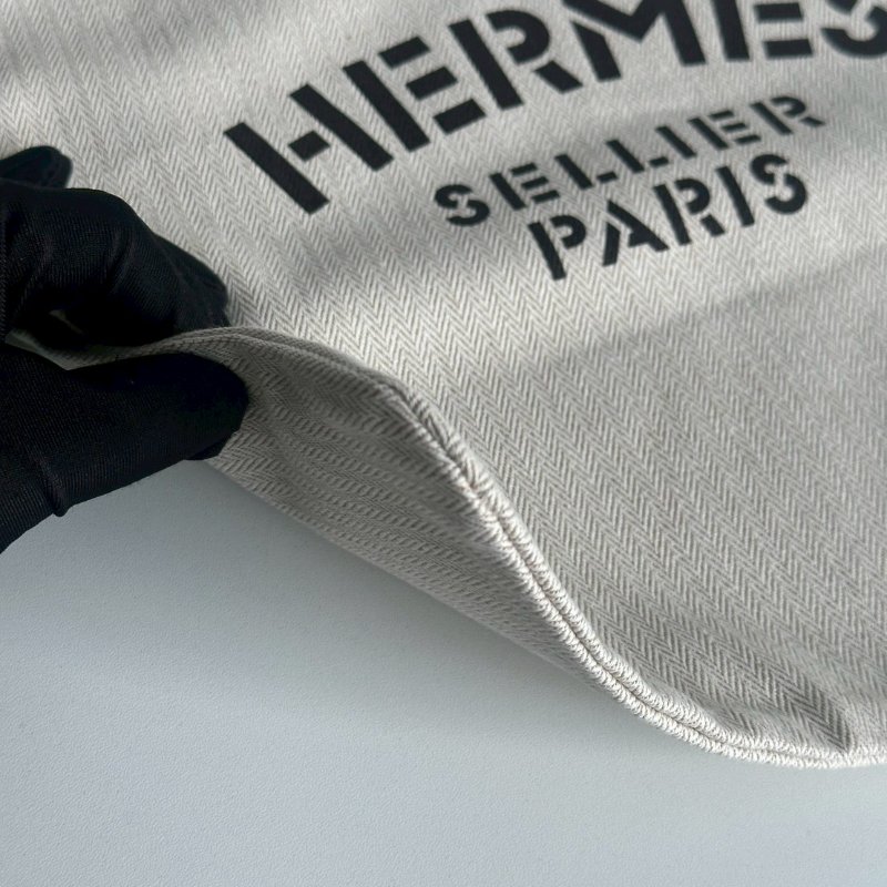 全新✨ Hermès 愛馬仕 Aline Grooming Bag 棕 帆布袋-14