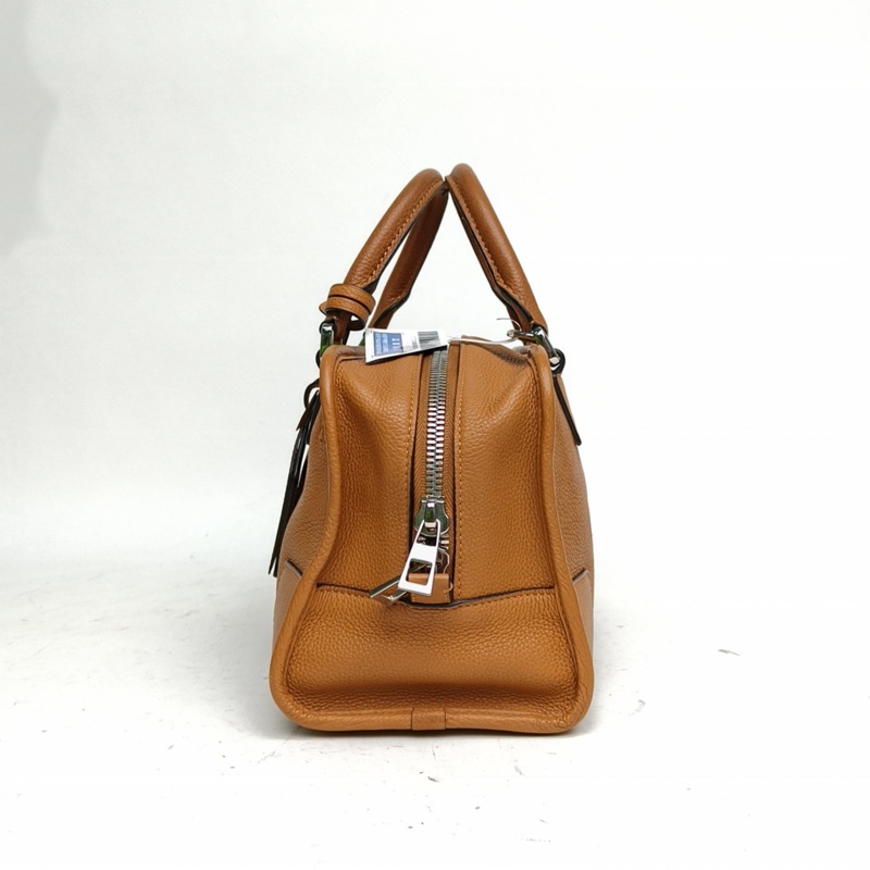 LOEWE Amazona29Bag棕色牛皮銀扣-1