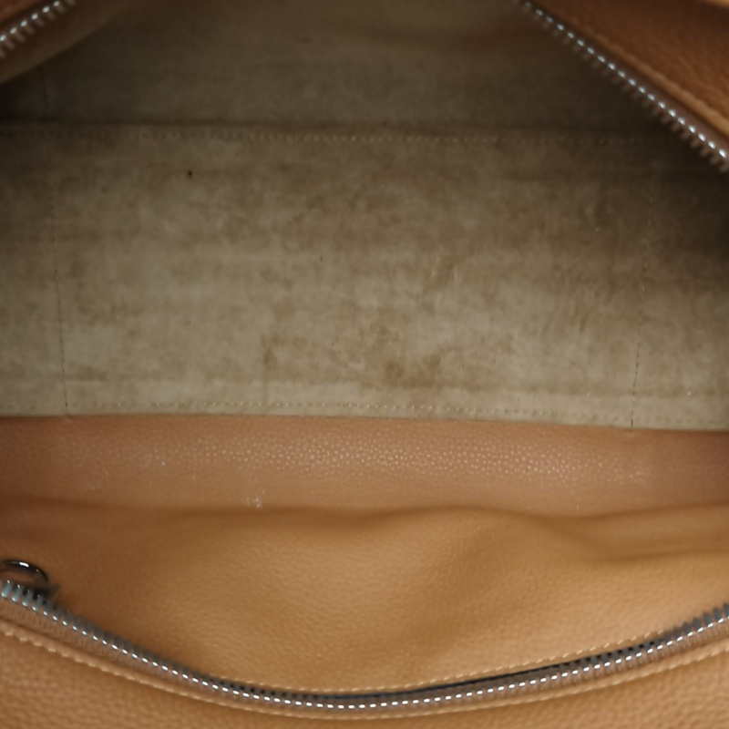 LOEWE Amazona29Bag棕色牛皮銀扣-4