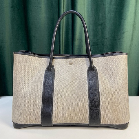 【99新✨全網最低價】Hermes/愛馬仕 花園包 中古 Garden Party 36 經典保值熊貓色