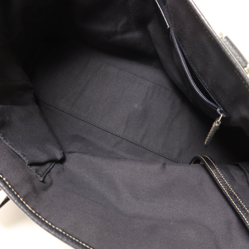 GUCCI 帆布Tote Bag Medium銀扣手挽袋-4