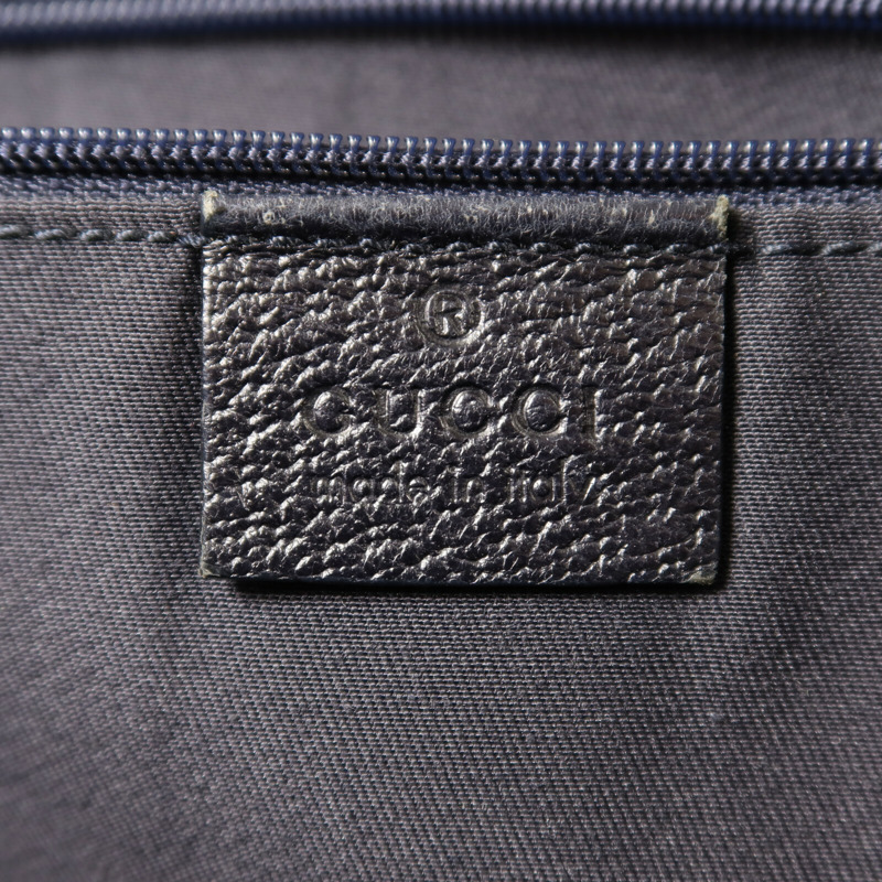 GUCCI 帆布Tote Bag Medium銀扣手挽袋-6