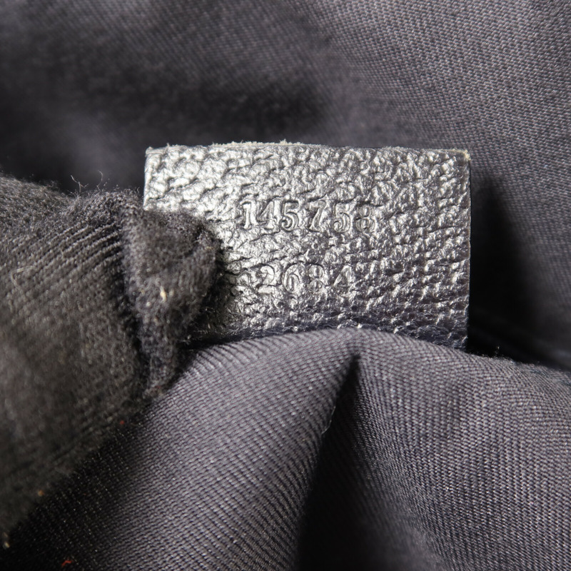 GUCCI 帆布Tote Bag Medium銀扣手挽袋-7