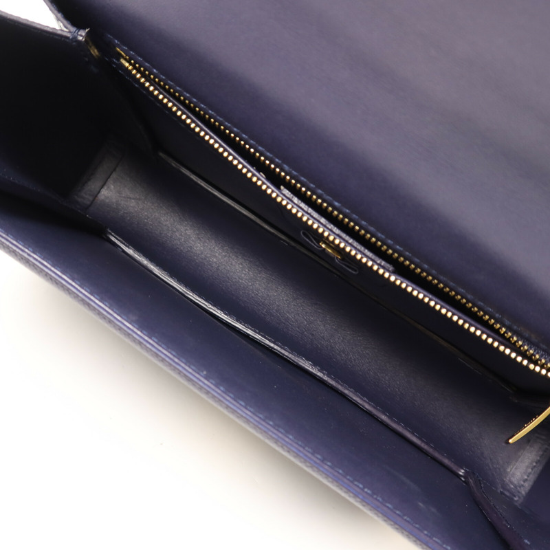 Salvatore Ferragamo 牛皮皮革Vara Bow金扣鏈帶肩背袋-4