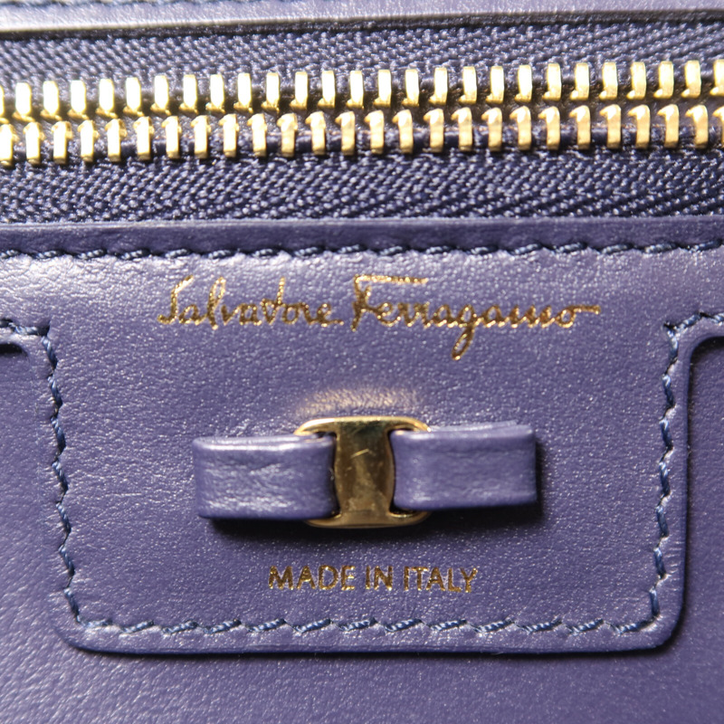 Salvatore Ferragamo 牛皮皮革Vara Bow金扣鏈帶肩背袋-5