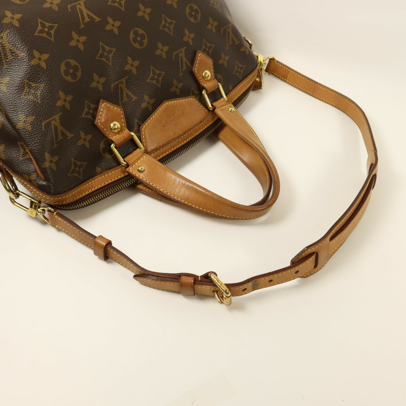 LOUIS VUITTON Monogram Retiro PM金扣手挽肩背兩用袋棕色-7