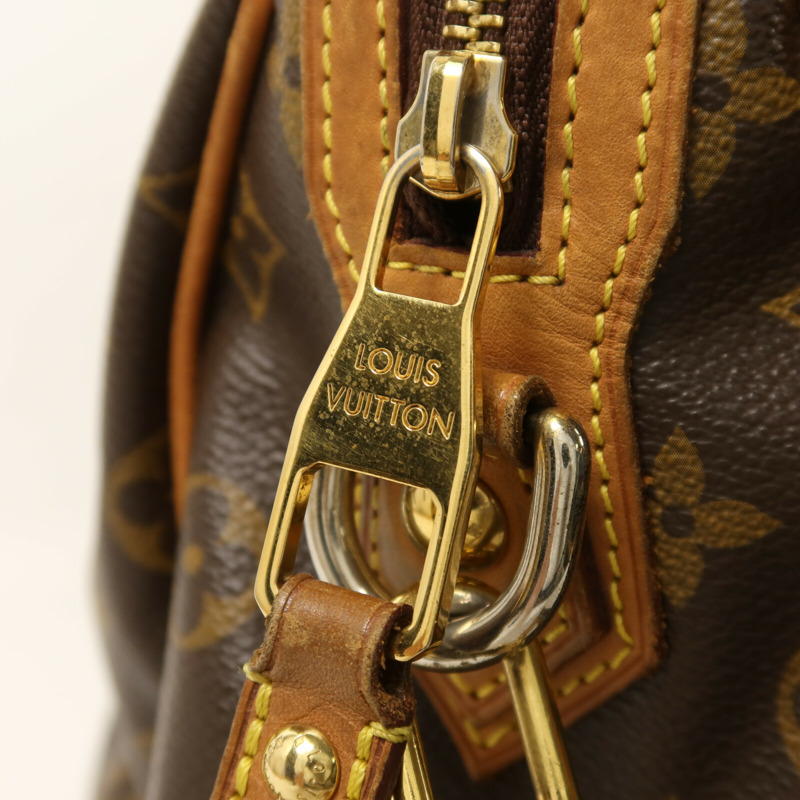 LOUIS VUITTON Monogram Retiro PM金扣手挽肩背兩用袋棕色-9