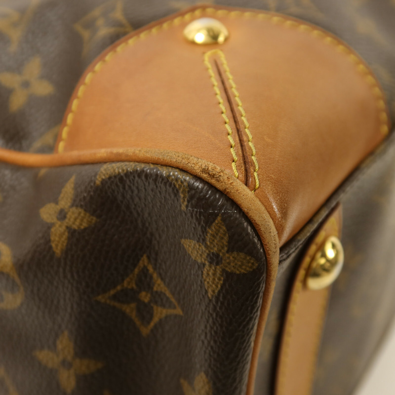 LOUIS VUITTON Monogram Retiro PM金扣手挽肩背兩用袋棕色-10