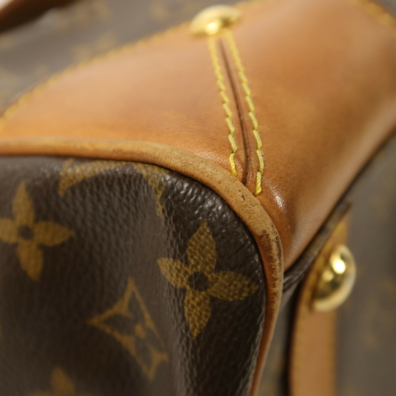 LOUIS VUITTON Monogram Retiro PM金扣手挽肩背兩用袋棕色-12