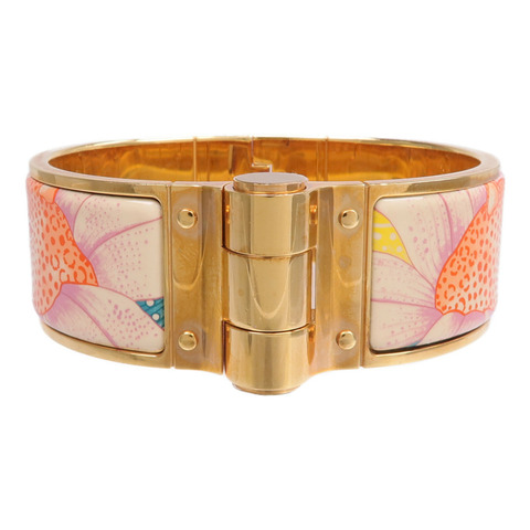 HERMES 金屬/琺瑯Charniere Bracelet手鐲