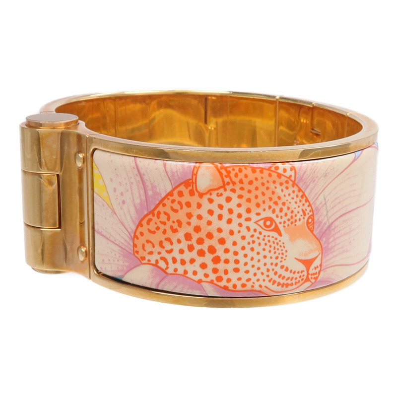 HERMES 金屬/琺瑯Charniere Bracelet手鐲-1