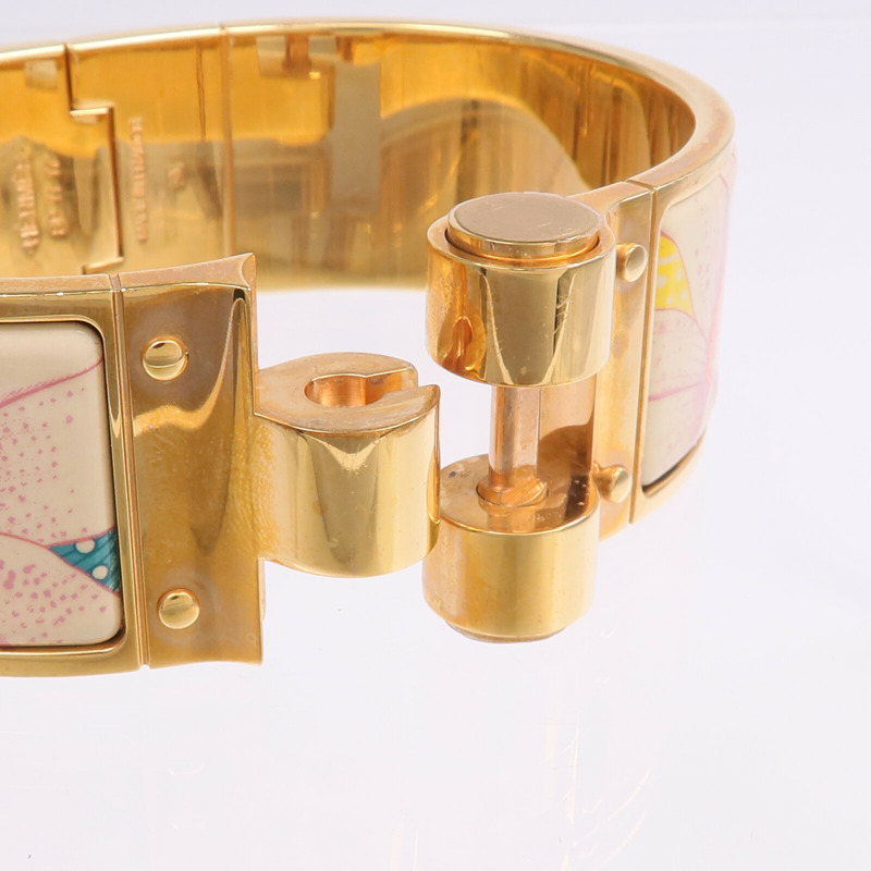 HERMES 金屬/琺瑯Charniere Bracelet手鐲-7