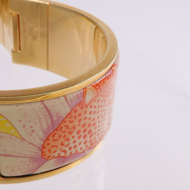 HERMES 金屬/琺瑯Charniere Bracelet手鐲-9
