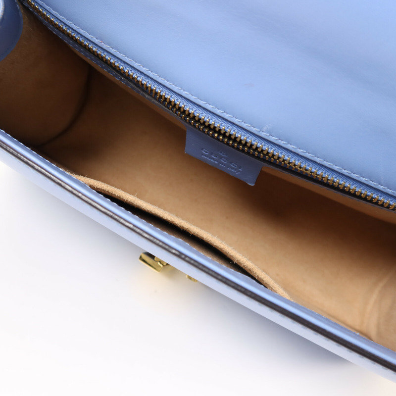 GUCCI 牛皮皮革Sylvie金扣肩背袋-4