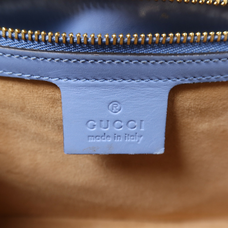 GUCCI 牛皮皮革Sylvie金扣肩背袋-5