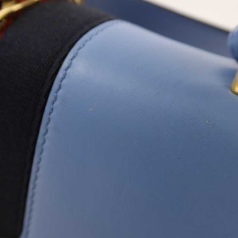 GUCCI 牛皮皮革Sylvie金扣肩背袋-14