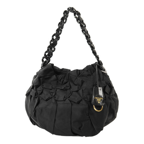 PRADA 尼龍Hobo Bag金扣手挽袋