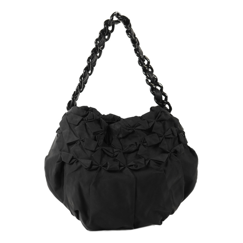 PRADA 尼龍Hobo Bag金扣手挽袋-1