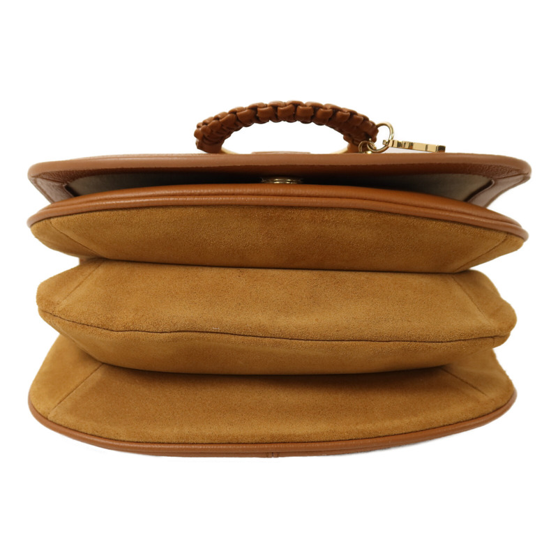 SEE BY CHLOE 牛皮皮革/麂皮皮革Shoulder Bag金扣肩背袋-3